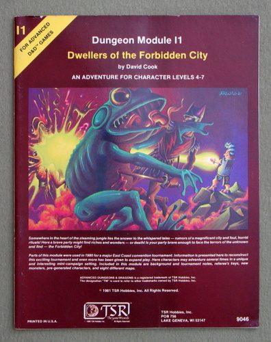 Image for Dwellers of the Forbidden City (Advanced Dungeons & Dragons module I1)