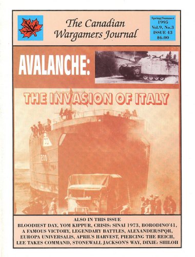 Canadian Wargamers Journal, Issue 43: Avalanche - The Invasion of Italy Image for Canadian Wargamers Journal, Issue 43: Avalanche - The Invasion of Italy