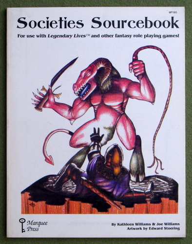 Image for Societies Sourcebook (For use with Legendary Lives and other fantasy role playing games.)