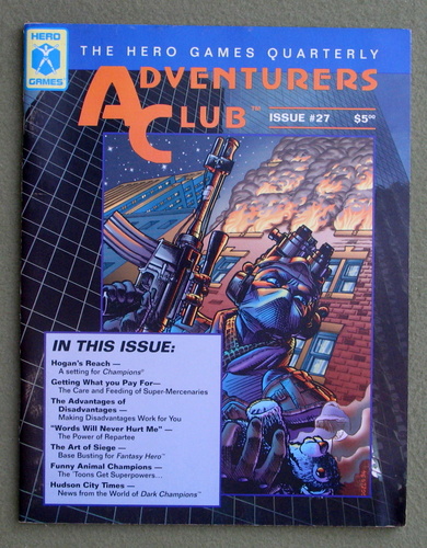 Image for Adventurers Club: The Hero Games Quarterly #27 (Fall 1995)