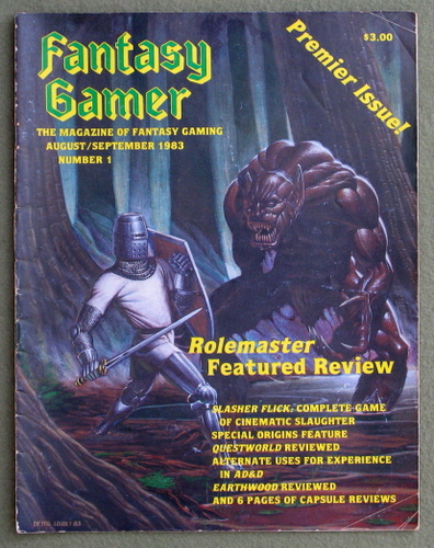 Image for Fantasy Gamer, Number 1: The Magazine of Fantasy Gaming (Premier Issue: Aug/Sept 1983)