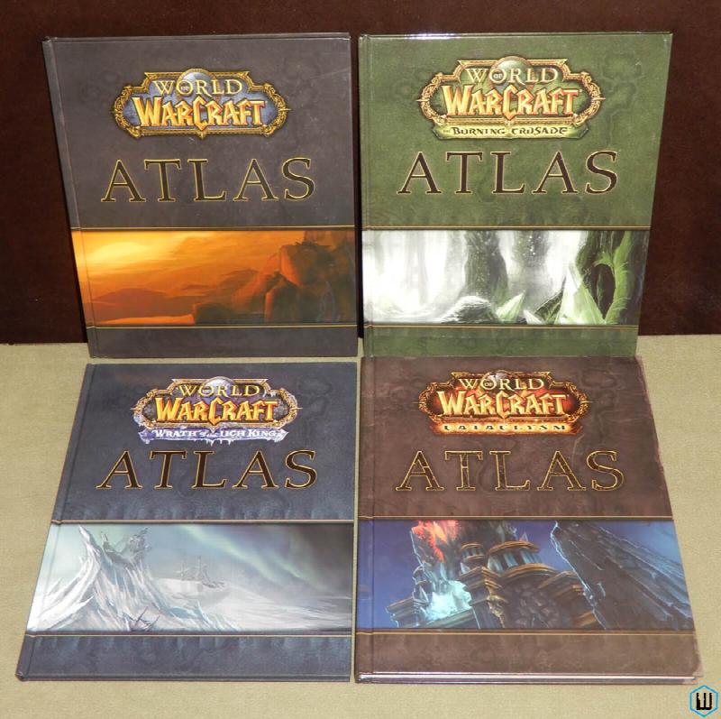 Image for World of Warcraft Atlas Collection Lot of 4: Vanilla WoW, Burning Crusade, Wrath of the Lich King, Cataclysm