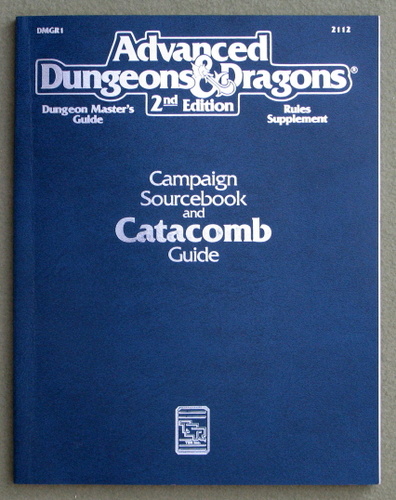 Image for Campaign Sourcebook and Catacomb Guide: Dungeon Master's Guide/Rules Supplement (Advanced Dungeons and Dragons Accessory DMGR1)