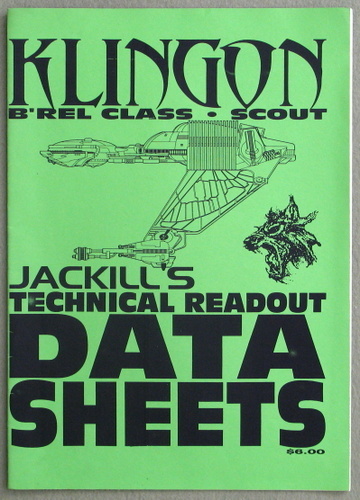 Image for Klingon B'Rel Class Scout (Jackill's Technical Readout Data Sheets)