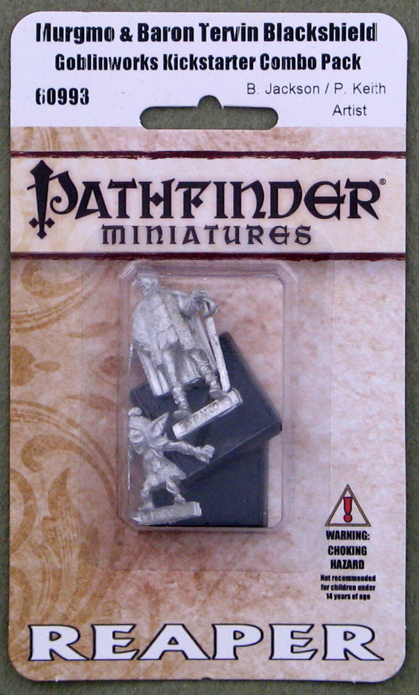 Reaper Pathfinder Miniatures Goblinworks Kickstarter Combo Pack Murgmo & Baron Tevin Blackshield Image for Reaper Pathfinder Miniatures Goblinworks Kickstarter Combo Pack Murgmo & Baron Tevin Blackshield