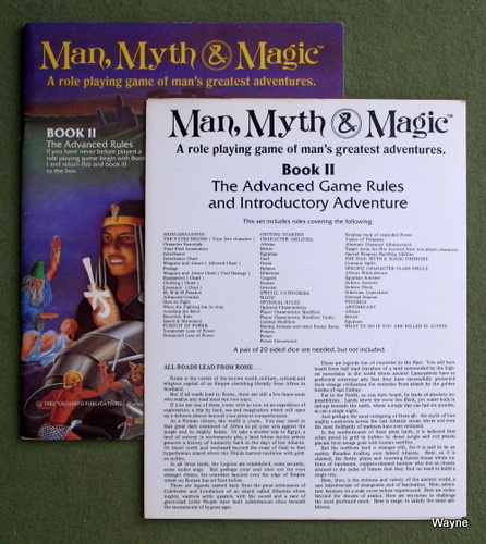 Image for Book II: The Advanced Rules (Man, Myth & Magic RPG)
