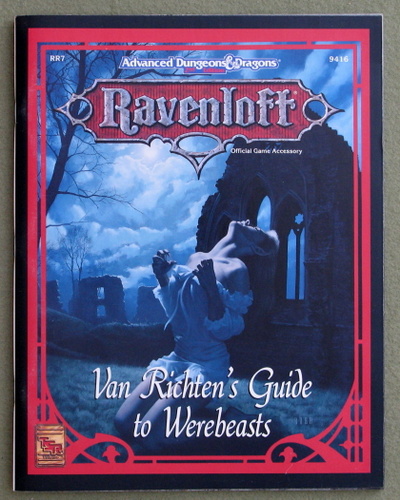 Image for Van Richten's Guide to Werebeasts (Advanced Dungeons & Dragons: Ravenloft Accessory RR7)
